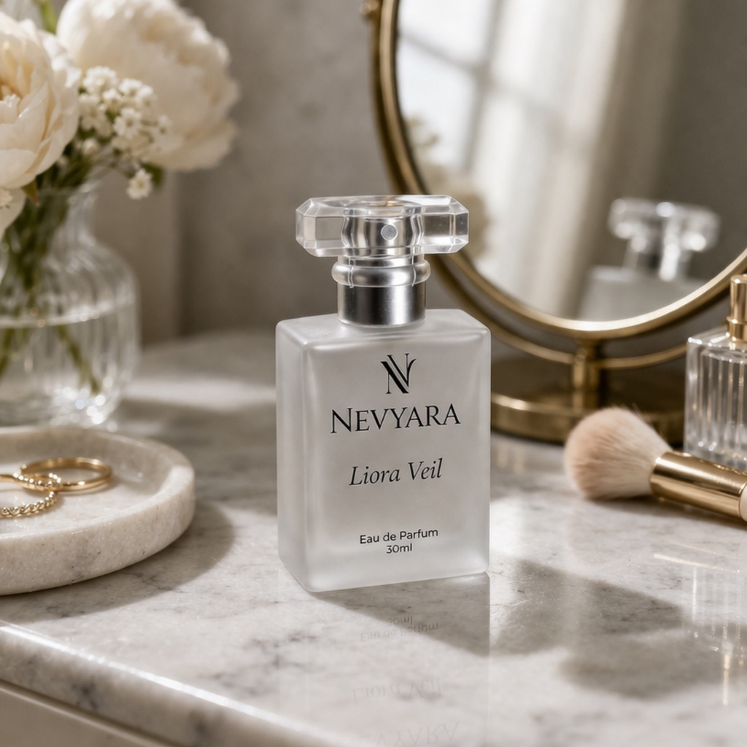 Nevyara Liora Veil Eau de Parfum – Fresh Floral Feminine Everyday Perfume