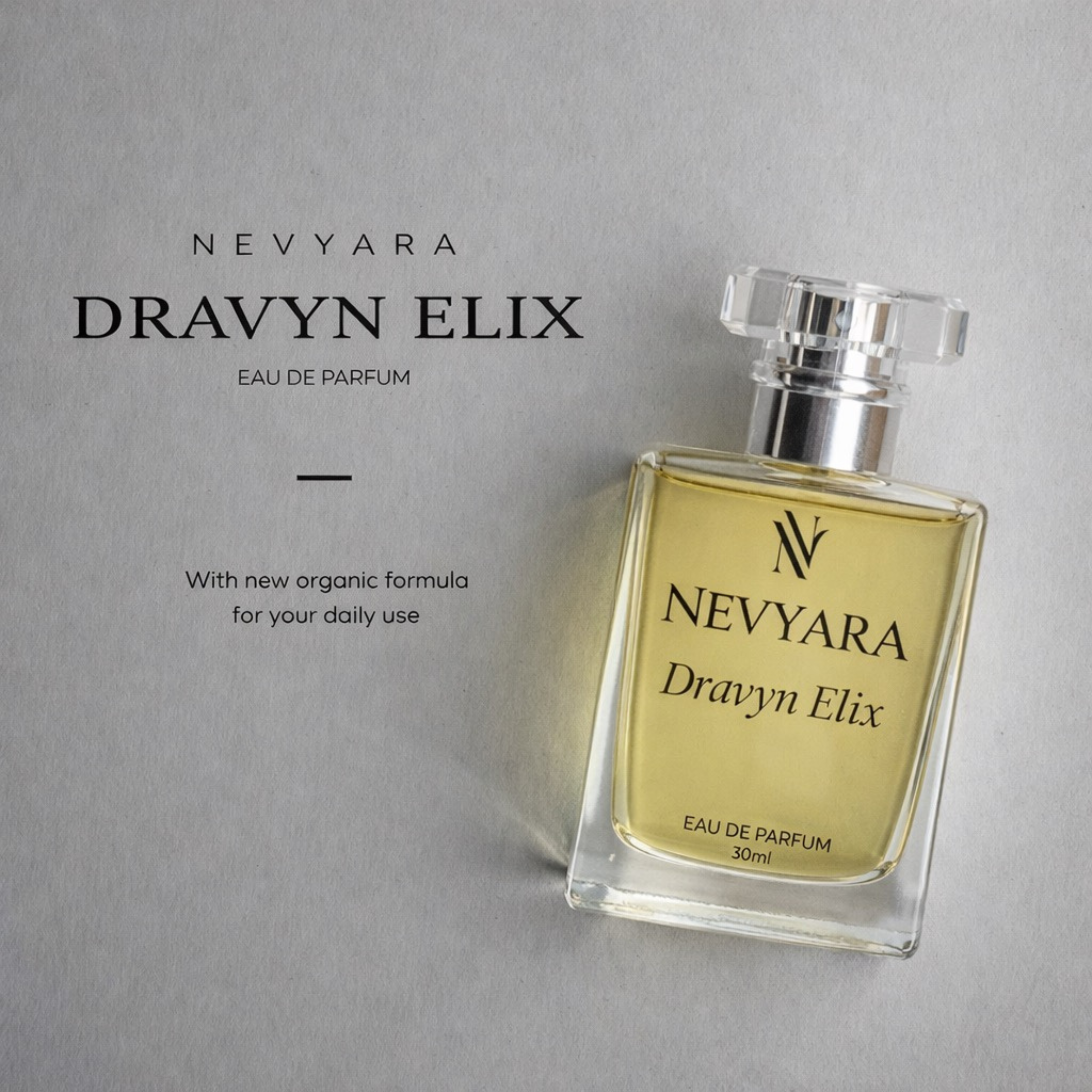 Nevyara Dravyn Elix Eau de Parfum – Citrus Woody Strong Masculine Perfume