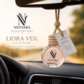 Nevyara Car Diffuser 10ml | Premium Long Lasting Car Perfume | Hanging Air Freshener | Liora Veil, Celune Sora, Aerion Blue, Dravyn Elix, Veyron Haze