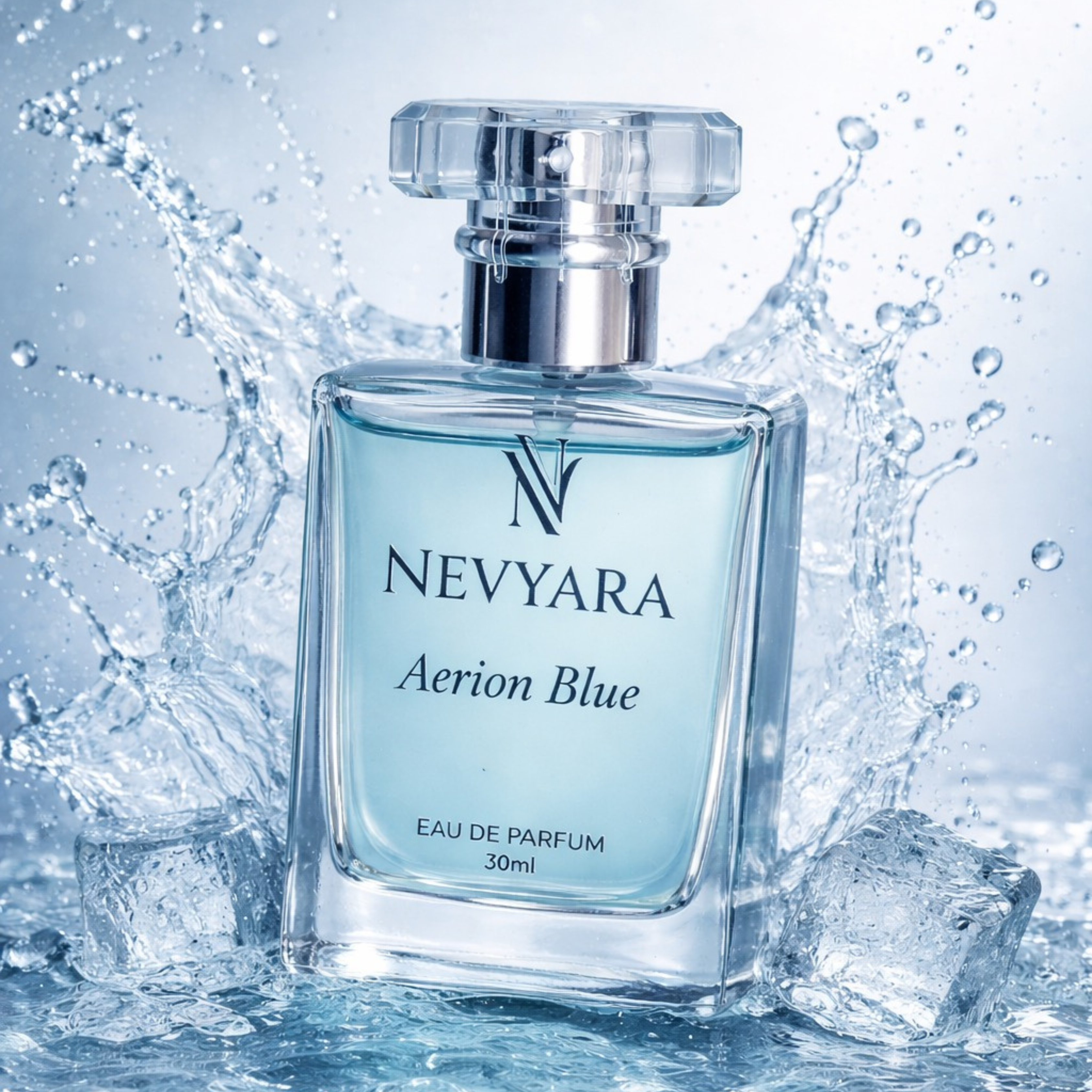 Nevyara Aerion Blue Eau de Parfum – Fresh Aquatic Clean Masculine Perfume