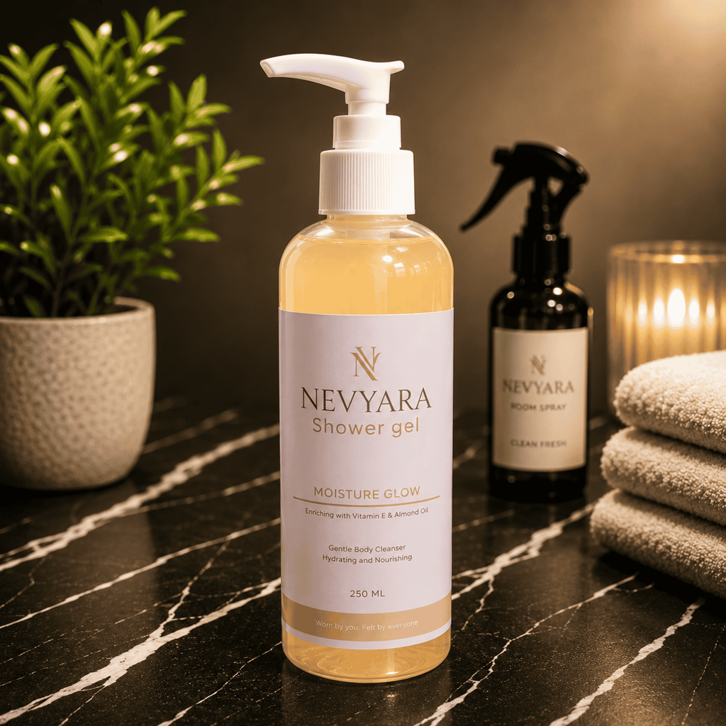 Nevyara Bath Shower Gel Body Wash | Moisturizing, Cooling & Fresh Daily Cleanser for Men & Women