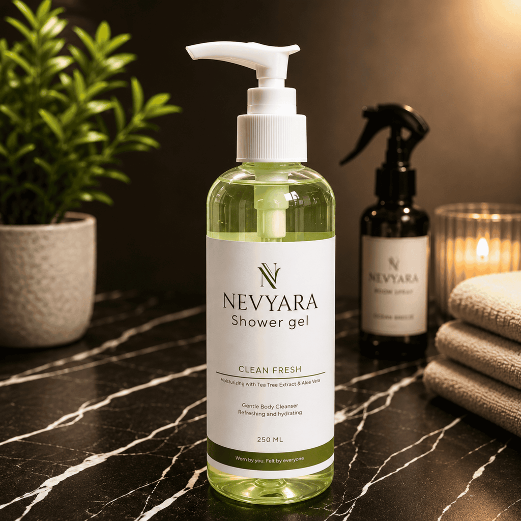Nevyara Bath Shower Gel Body Wash | Moisturizing, Cooling & Fresh Daily Cleanser for Men & Women
