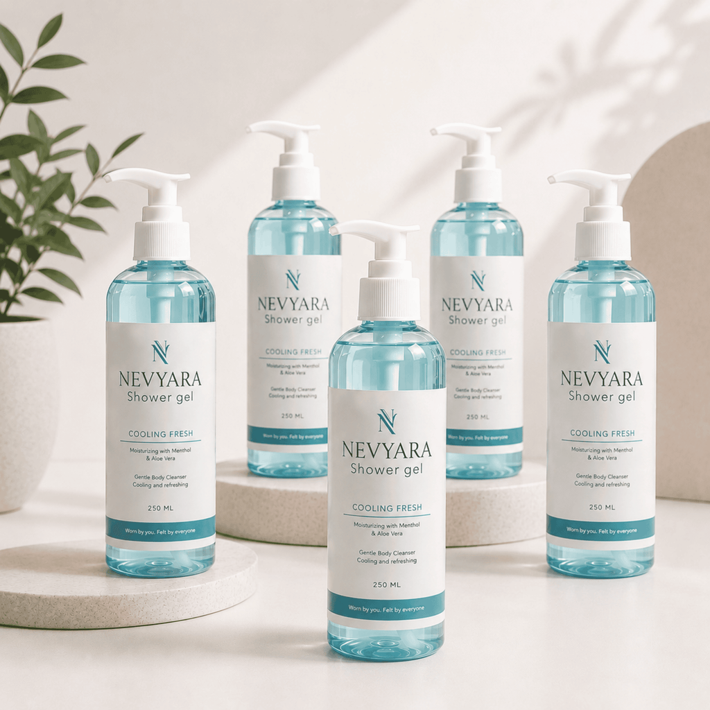 Nevyara Bath Shower Gel Body Wash | Moisturizing, Cooling & Fresh Daily Cleanser for Men & Women