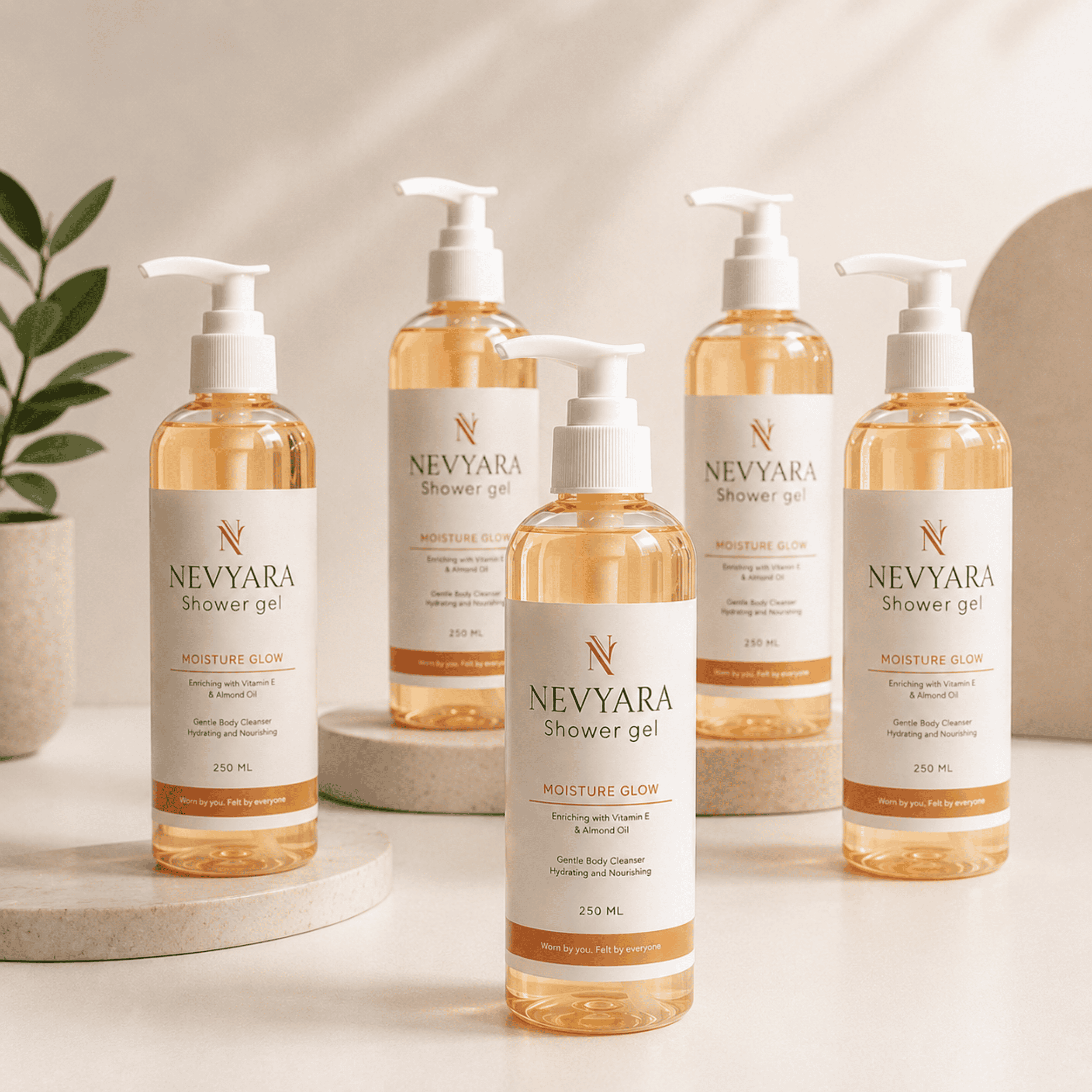 Nevyara Bath Shower Gel Body Wash | Moisturizing, Cooling & Fresh Daily Cleanser for Men & Women